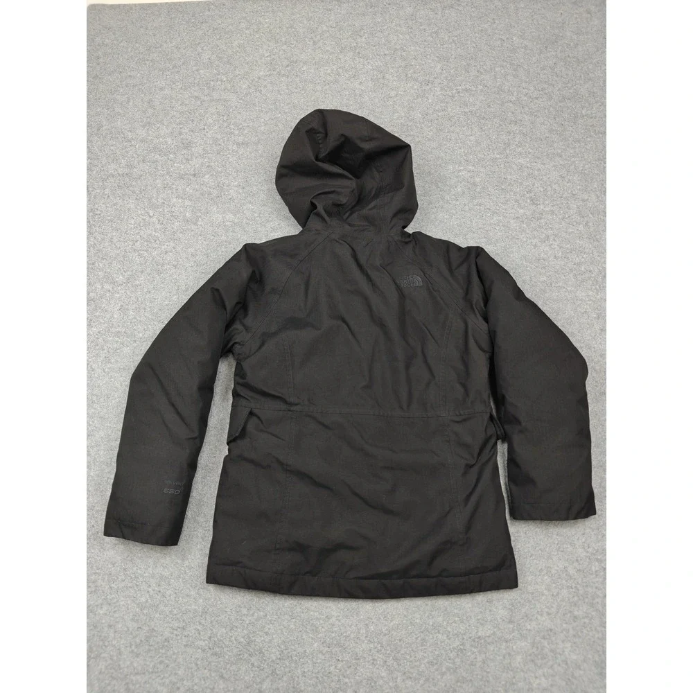 The North Face Coat Girls Large 14/16 Black DryVent 550 Parka Hooded Waterproof